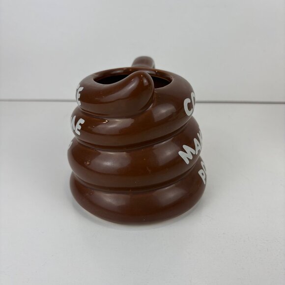 Coffee Makes Me Poop Novelty Ceramic Mug Bigmouth Inc. - Picture 3 of 7